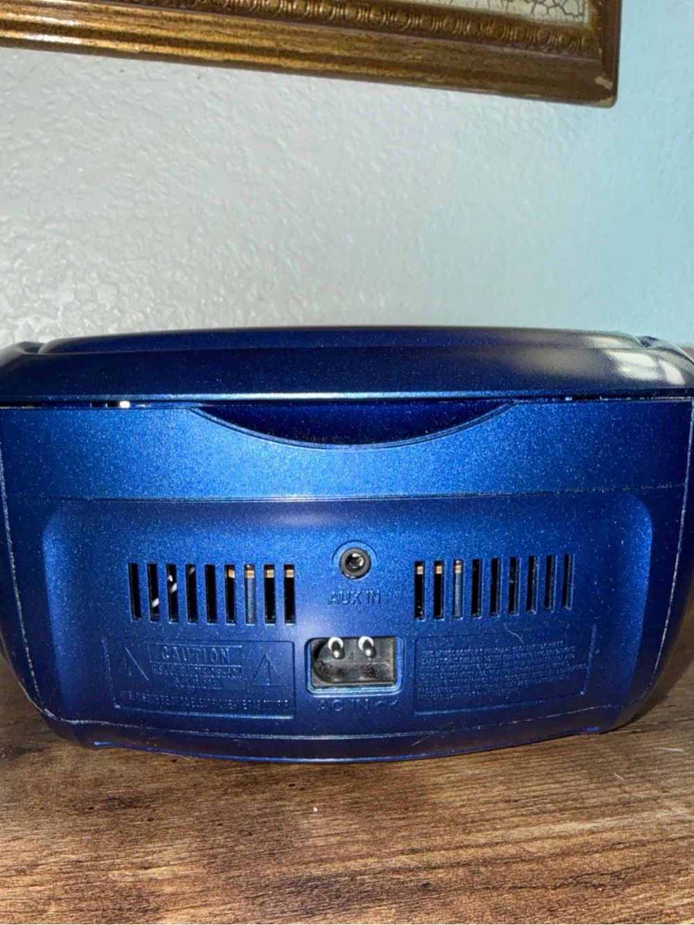 Sylvania Retro CD Player Boombox - Blue - Picture 5 of 8